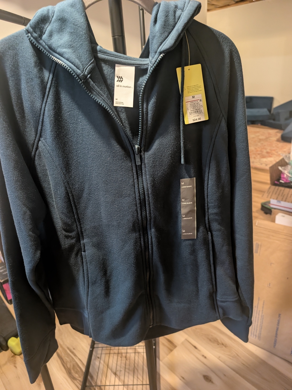 all in motion Women's Full-Zip Hooded Fleece Jacket - Teal
